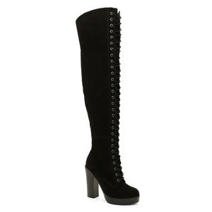 Aldo lace up over the knee boots